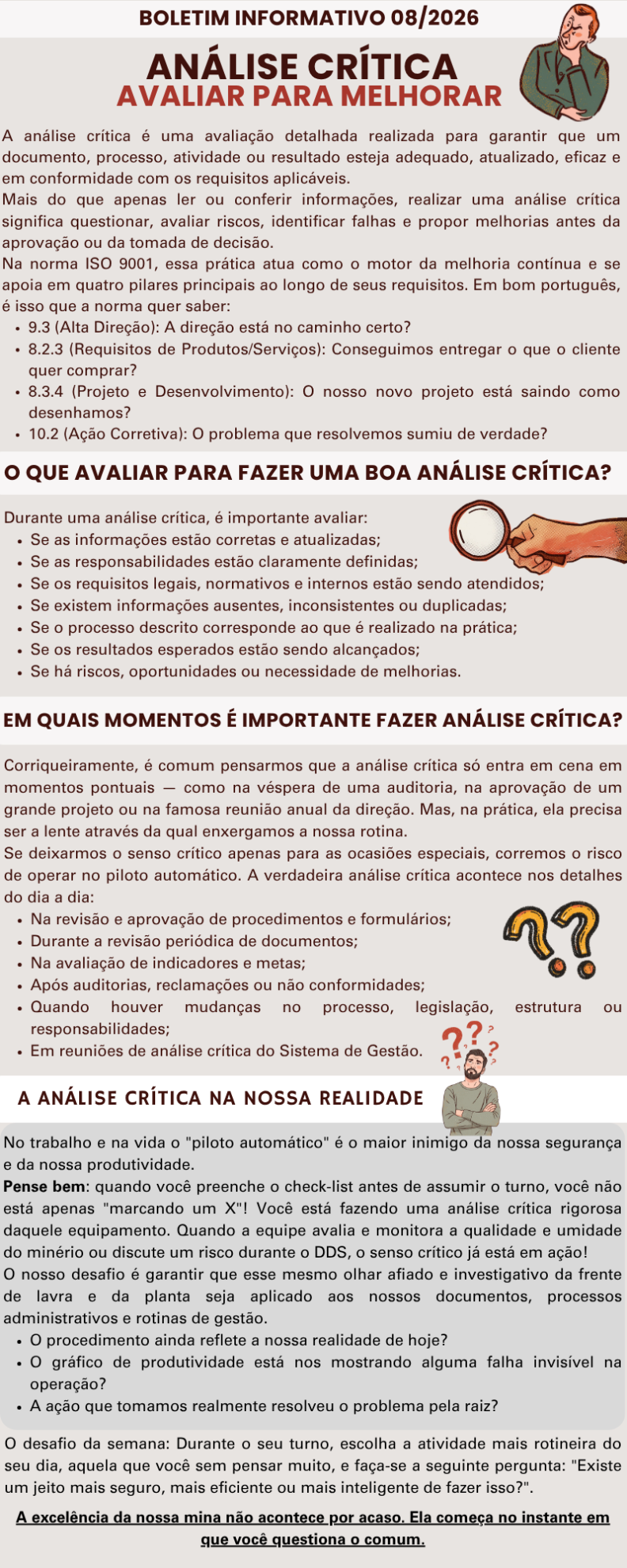 Análise Crítica: avaliar para melhorar