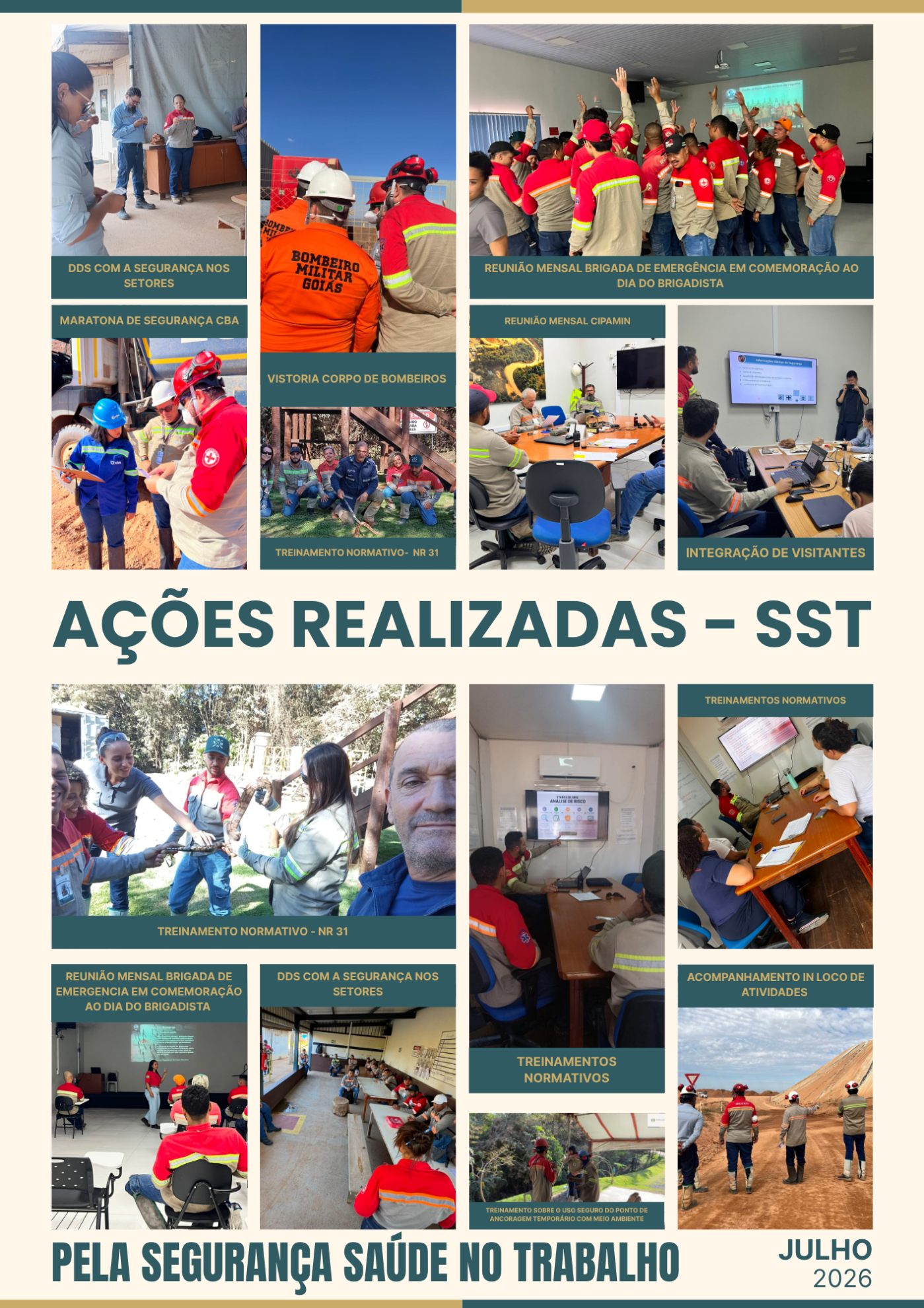 SST realiza ações que fortalecem a cultura de segurança durante o mês de julho